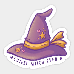 Witch Hat - Cutest Witch Ever Sticker